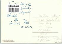 Kind Küken Korb mit Eier Ostern sign. Hummel Verlag Josef Müller Nr. 4642 Osterei 1953 Künstlerkarte