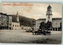 5020 Salzburg - Residenzplatz Glockenspiel Kutsche