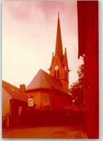 63477 W6457 Dörnigheim FOTO KEINE AK Ev. Kirche Ort handschrfitlich Foto Original aus Archiv eines Ansichtskartenverlags