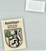 89423 W8883 Gundelfingen a d Donau Vignette Stadtwappen Kaffee Hag