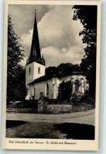 65307 W6208 Bad Schwalbach Foto AK Ev. Kirche Denkmal