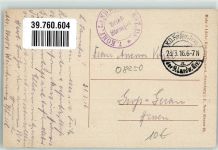 08250 Grandpre 1916 - Feldpost WK I 9.Landw.Div. Schloss Bois d l´Or