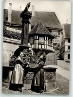 88630 W7798 Pfullendorf , Baden Foto AK Tracht Denkmal Gasthaus