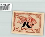 99310 O5210 Arnstadt 1921 Notgeldschein 10 Pfennig dt