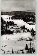 79856 W7824 Hinterzarten Foto AK Winter Pension Feuerwehrheim St. Florian