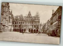 48143 W4400 Münster , Westf Foto AK Lambertikirchplatz mit Salzstraße Verlag Trinks & Co. Nr. 5