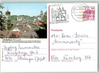 88605 W7790 Meßkirch 1987 Ganzsache Kirche
