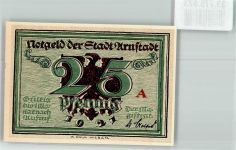 99310 O5210 Arnstadt 1921 Notgeldschein 25 Pfennig A Bach