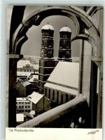 80331 W8000 München - Winter Blick vom Rathaus Frauenkirche