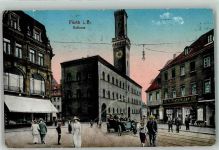 90762 W8510 Fürth , Bay Gebrauchsspuren Rathaus Auto Oldtimer