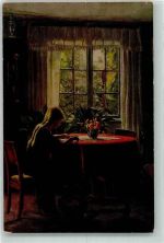 sign. Hansen, Sigvard In Großmutters Reich ASCO No. 3139 Dänische Kunst 1917 Künstlerkarte