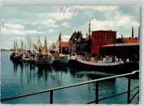 24340 W2330 Eckernförde Foto AK Fischereihafen Fischkutter