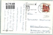 42651 W5650 Solingen Foto AK Markt Ev. Kirche Hauptstrasse