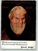 Hans Sachs Künstlerkarte Prominente Gebrauchsspuren