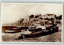 Exeter Foto AK Budleigh Salterton Fischerboote West Beach