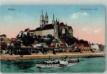 01662 O8250 Meißen , Sachs - Raddampfer Albrechtsburg Dom