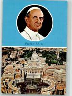 Roma Rom Paulus PP VI Vatikanstdt Papst Foto AK