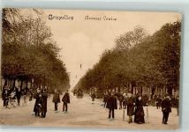Brüssel Bruxelles 1919 - Straßenbahn Avenue Louise