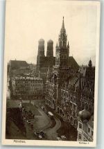 80331 W8000 München 1915 - Rathaus 1 Frauenkirche Straßenbahn