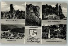 66994 W6783 Dahn - Braut u. Bräutigam Jungfernsprung Ehrenfriedhof m. Hochstein
