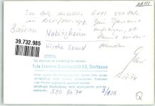 64395 W6101 Habitzheim FOTO KEINE AK Inneres der Kirche mit Kirchenorgel Foto Original aus Archiv eines Ansichtskartenverlags Ort handschriftlich