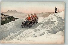 Une cours de Bobsleigh Rennen Bob