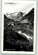 Franz Senn Hütte 1959 Foto AK Hüttenstempel