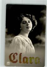 Frau Clara RKL Nr.5370-3 Name auf AK 1913 Prägedruck