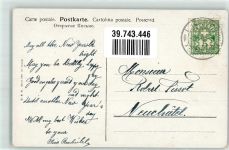 Neujahr Verlag Stroefer Serie 780 Kutscher mit Trompete Postkutsche 1908 Gebrauchsspuren