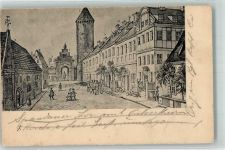 10115 W1000 Kladow Künstlerkarte Spandauer Tor Ort handschriftlich Alt-Berlin
