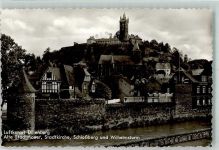 35683 W6340 Dillenburg Foto AK Stadtkirche Schlossberg Wilhelmsturm