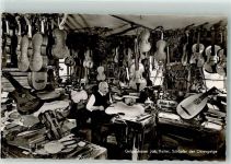 W8102 Mittenwald Joh. Reiter , Werkstatt Geigenbau Foto AK