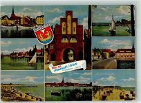 23730 W2430 Neustadt in Holstein 1968 - Hafen Pelzerhaken Schwimmbad Strand Wappen