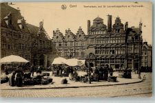 Gand Gent - Marktszene St. Laurentius Gasthaus