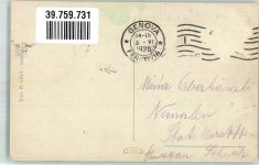 16100 Genova 1925 - Hafen Dampfschiff