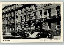 Edinburgh 1966 Foto AK Royal Stuart Hotel Auto VW Käfer