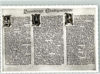 32825 W4933 Blomberg , Lippe Foto AK Chronik Wandmalerei Rathaus