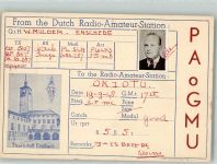7511 Enschede 1948 KEINE AK Amateurfunk QSL Karte