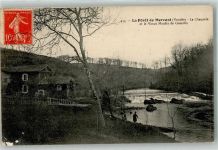 85200 Mervent - Briefmarke Bildseite Mühle