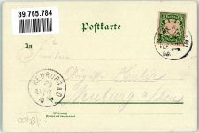93047 W8400 Regensburg 1899 Gebrauchsspuren Kirche Dom Walhalla Lithographie