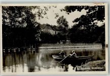 95444 W8580 Bayreuth Gebrauchsspuren Röhrensee Foto AK