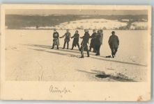 Eisängeln Angeln 1930 Privatfoto AK