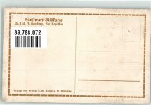 Nr. 218 Die Kopistin Staffelei sign. Hensting Kunstwart Postkarte