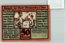 99610 O5230 Sömmerda 1921 Notgeldschein 50 Pfennig Dreyse`s Geburtsstadt