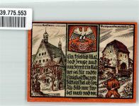 99610 O5230 Sömmerda 1921 Notgeldschein 50 Pfennig Dreyse`s Geburtsstadt