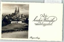 93047 W8400 Regensburg KEINE AK Dom St. Peter Neujahr Glückwunsch