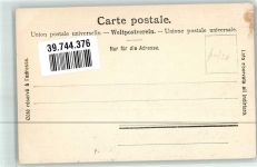 Balz Stäger : Des Büssers Tod Friedhof 1900 Künstlerkarte