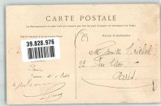 Clos Bett Frau Paar Bretagne Motiv Frankreich 1908