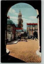 54000 Nancy - Blick vom Saint Georges Tor zur Kathedrale