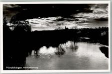 89597 W7932 Munderkingen Foto AK Abendstimmung